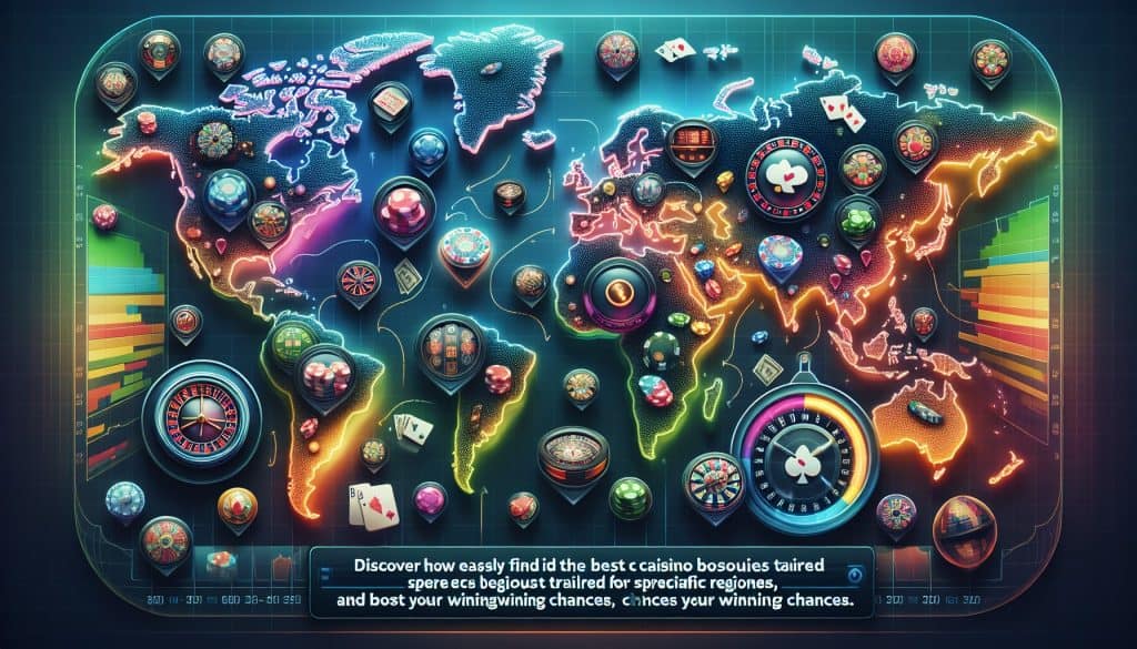 Kako pronaći casino bonuse koji vrijede za određene regije?